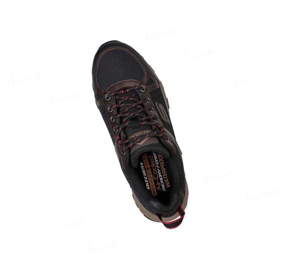 Zapatos De Senderismo Skechers Relaxed Fit: Selmen - Cormack Hombre Chocolate Negras | A508S_AR