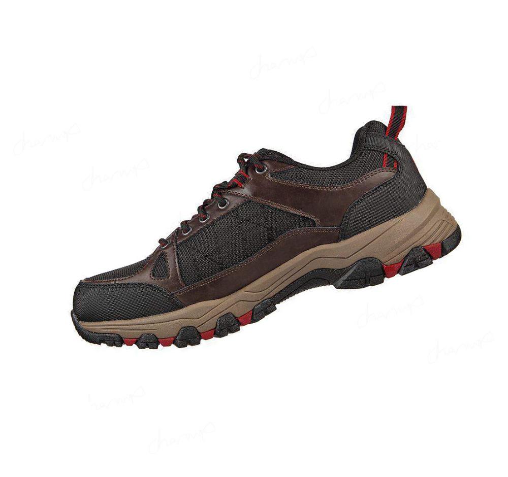 Zapatos De Senderismo Skechers Relaxed Fit: Selmen - Cormack Hombre Chocolate Negras | A508S_AR