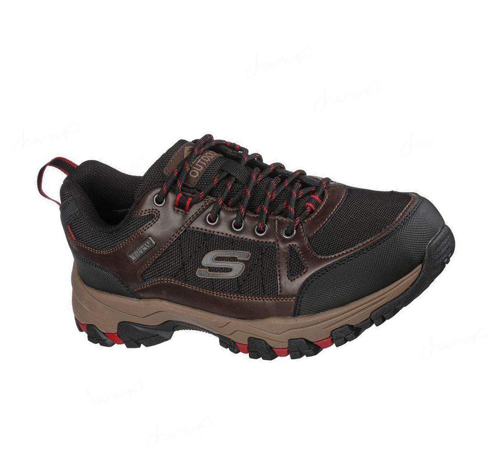 Zapatos De Senderismo Skechers Relaxed Fit: Selmen - Cormack Hombre Chocolate Negras | A508S_AR