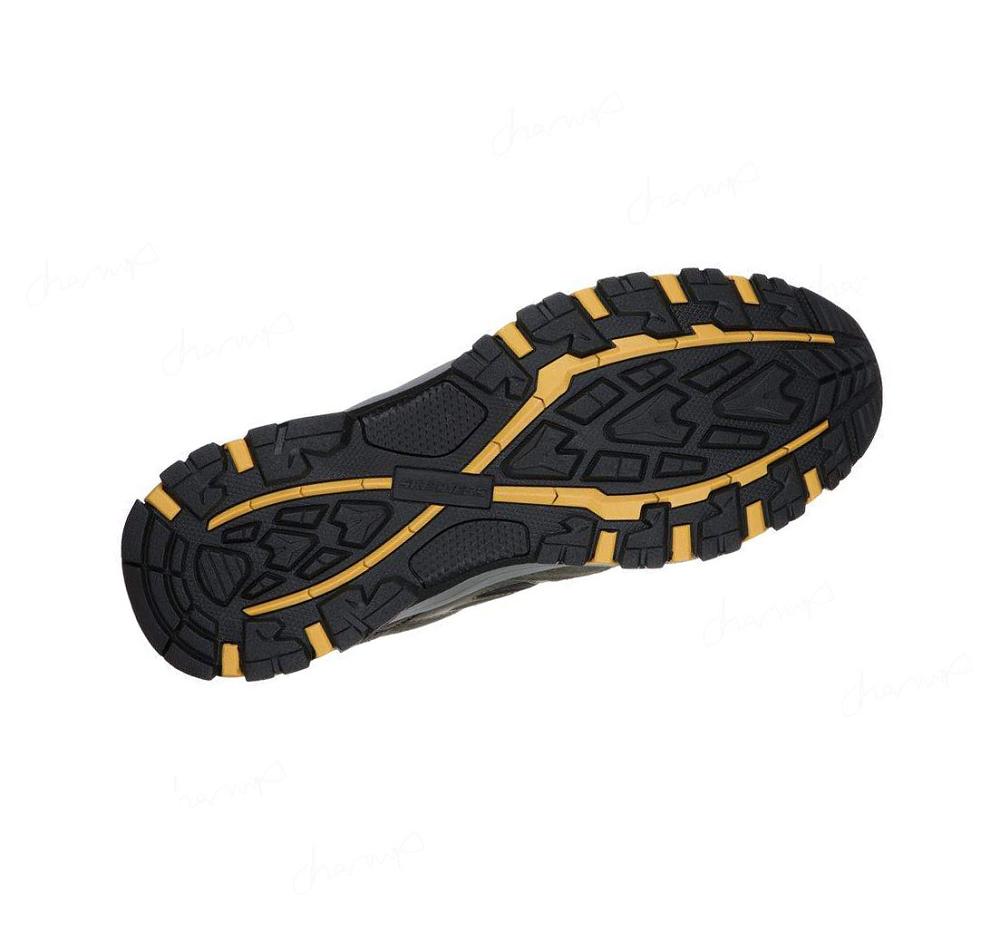 Zapatos De Senderismo Skechers Relaxed Fit: Selmen - Enago Hombre Verde Oliva Negras | A583A_AR