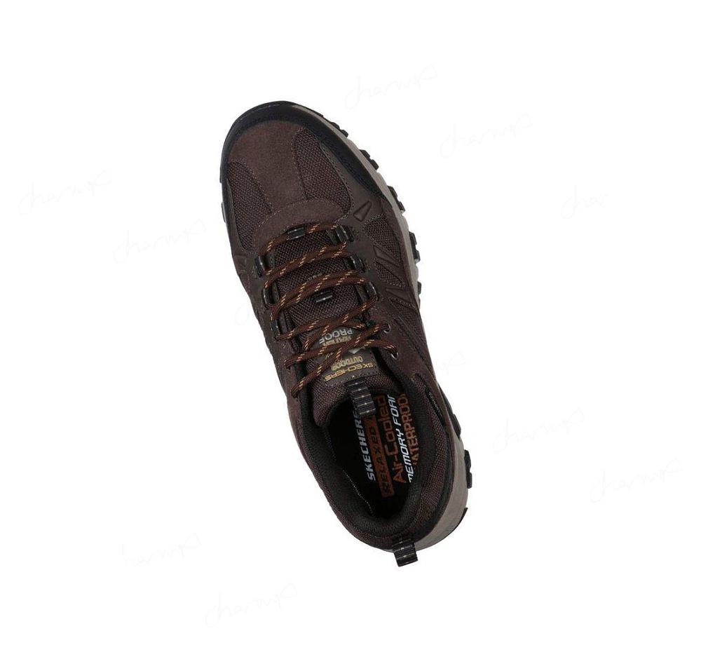 Zapatos De Senderismo Skechers Relaxed Fit: Selmen - Enago Hombre Chocolate | A608L_AR