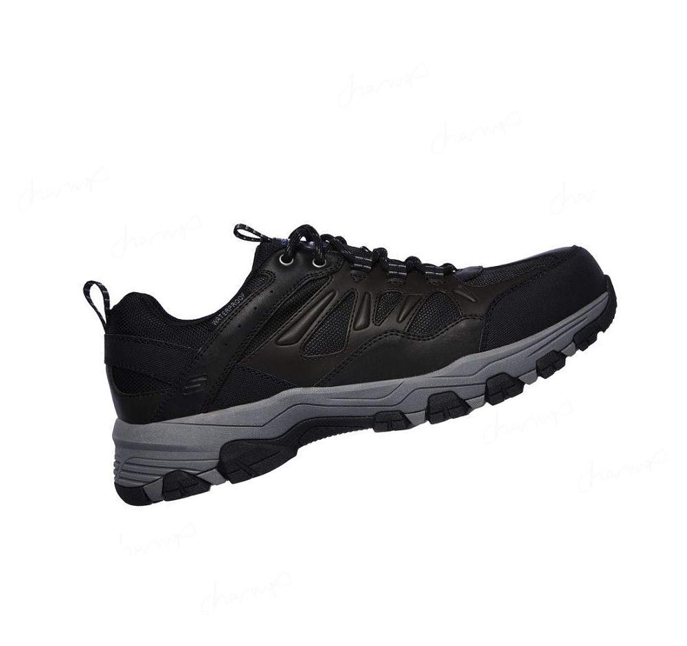 Zapatos De Senderismo Skechers Relaxed Fit: Selmen - Enago Hombre Negras | A6330_AR