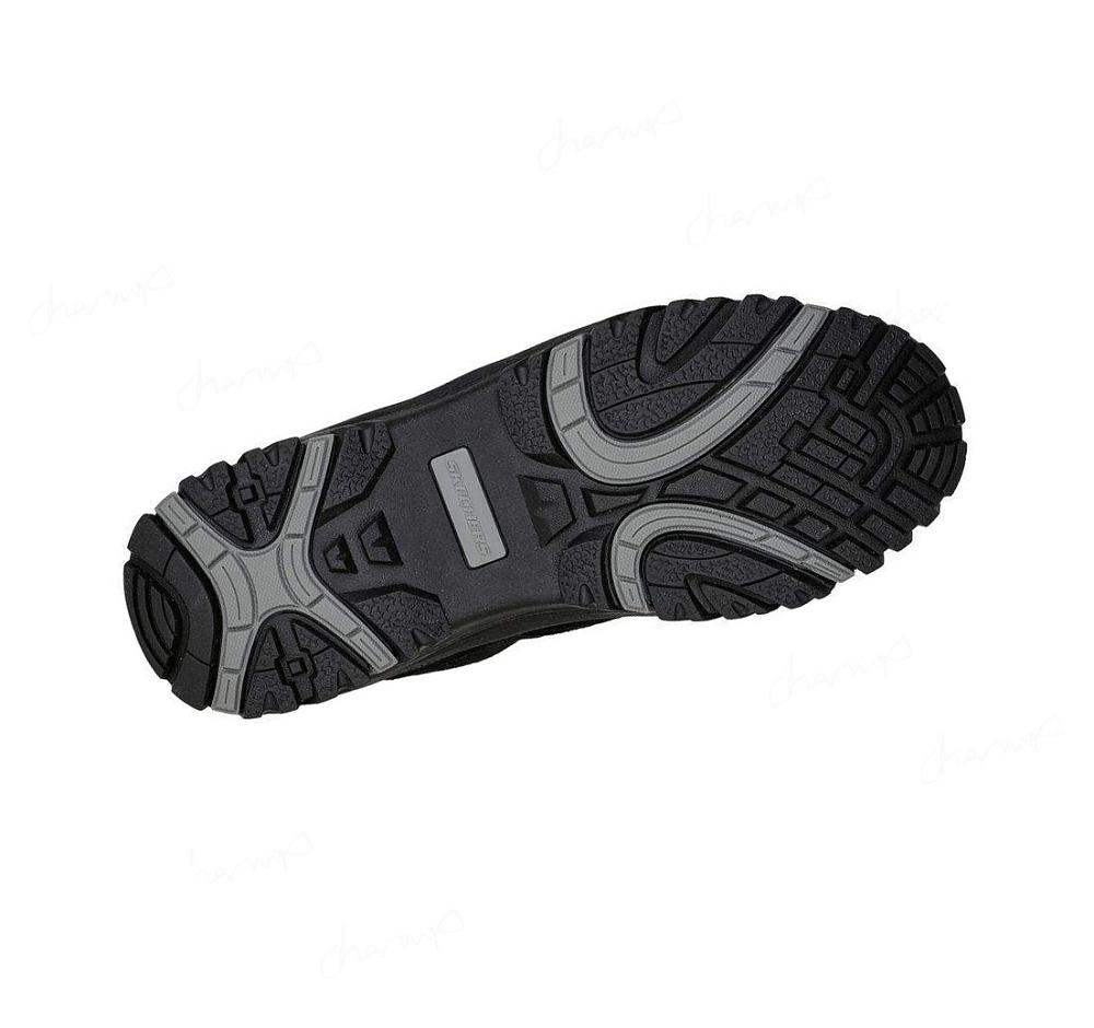 Zapatos De Senderismo Skechers Relaxed Fit: Relment - Pelmo Hombre Negras | A858A_AR