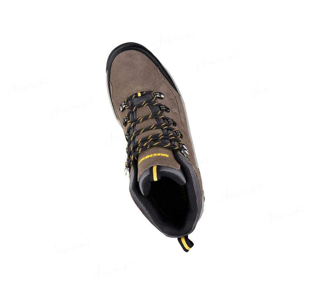 Zapatos De Senderismo Skechers Relaxed Fit: Relment - Pelmo Hombre Marrones | A883D_AR