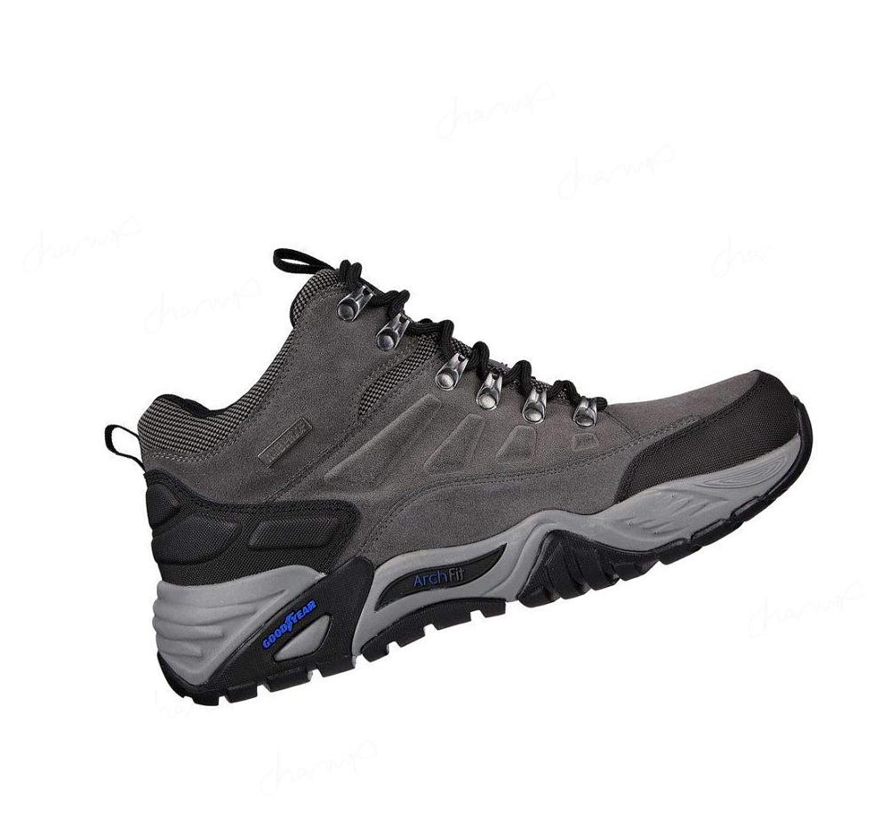 Zapatos De Senderismo Skechers Relaxed Fit: Arch Fit Recon - Romar Hombre Gris | A983E_AR