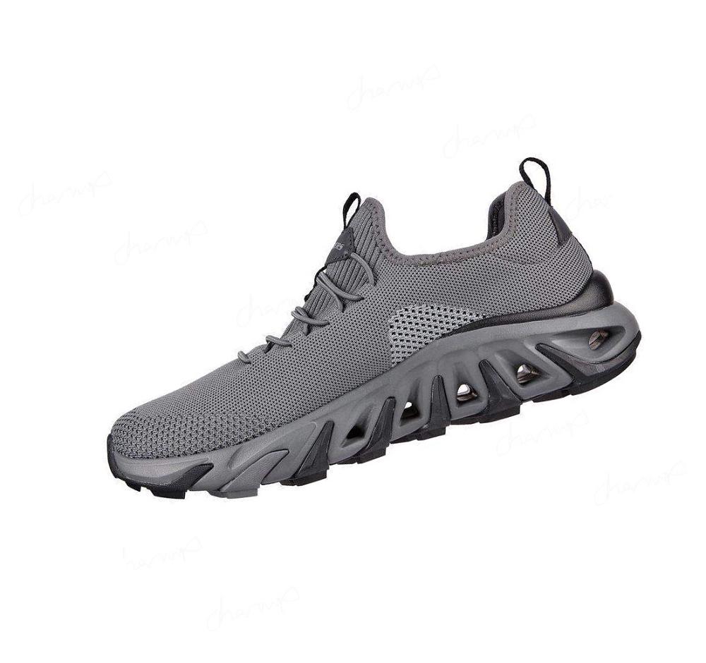 Zapatos De Senderismo Skechers Relaxed Fit: Flex Conway - Lawler Hombre Gris Oscuro | AA338_AR