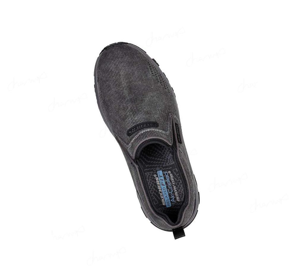 Zapatos De Senderismo Skechers Relaxed Fit: Edgmont - Shelvin Hombre Negras | AT08K_AR