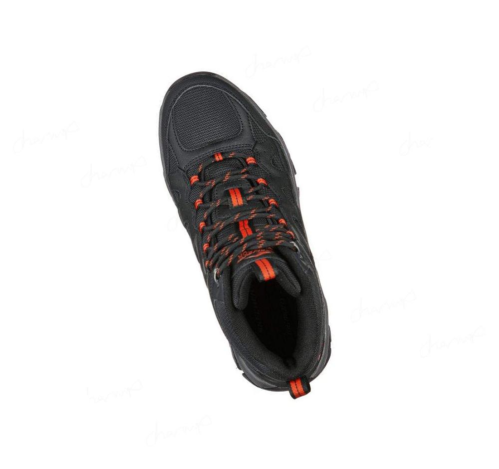 Zapatos De Senderismo Skechers Relaxed Fit: Pine Trail - Gotera Hombre Negras | AT33P_AR