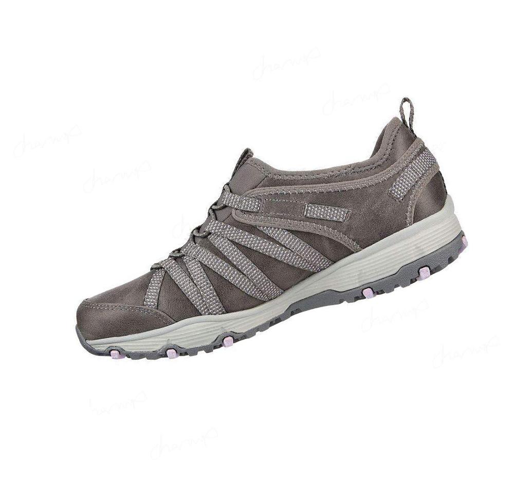 Zapatos De Senderismo Skechers Seager Hiker - Flowerette Mujer Gris | 6653D_AR