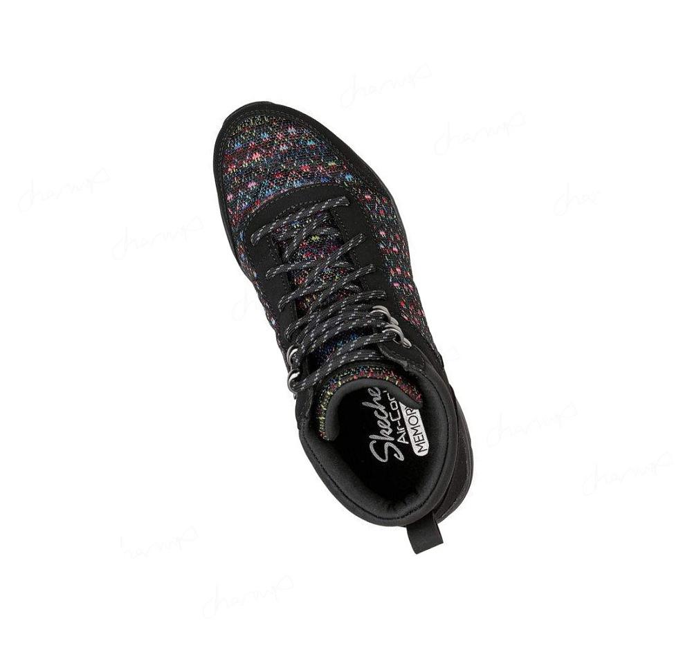 Zapatos De Senderismo Skechers Seager Hiker - Art-Beat Mujer Negras Multicolor | 68518_AR