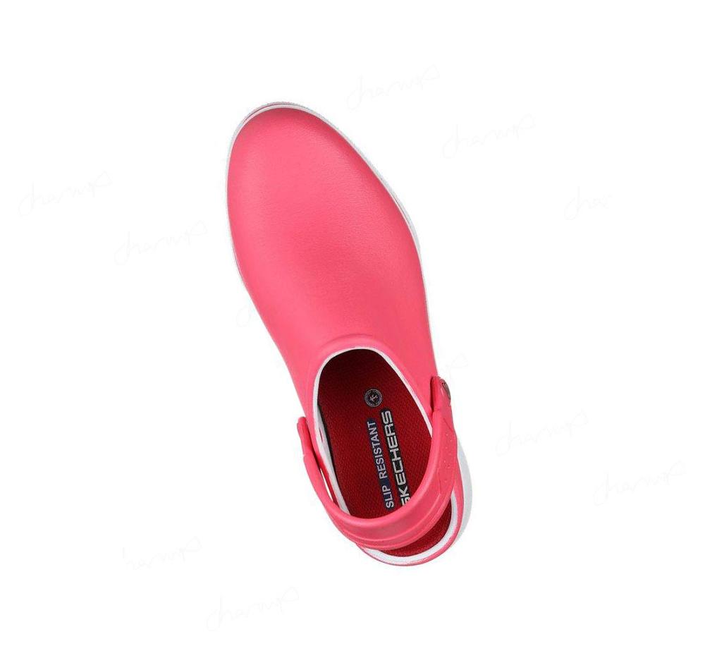 Zapatos De Trabajo Skechers Amreli Mujer Rosas Blancas | A8213_AR