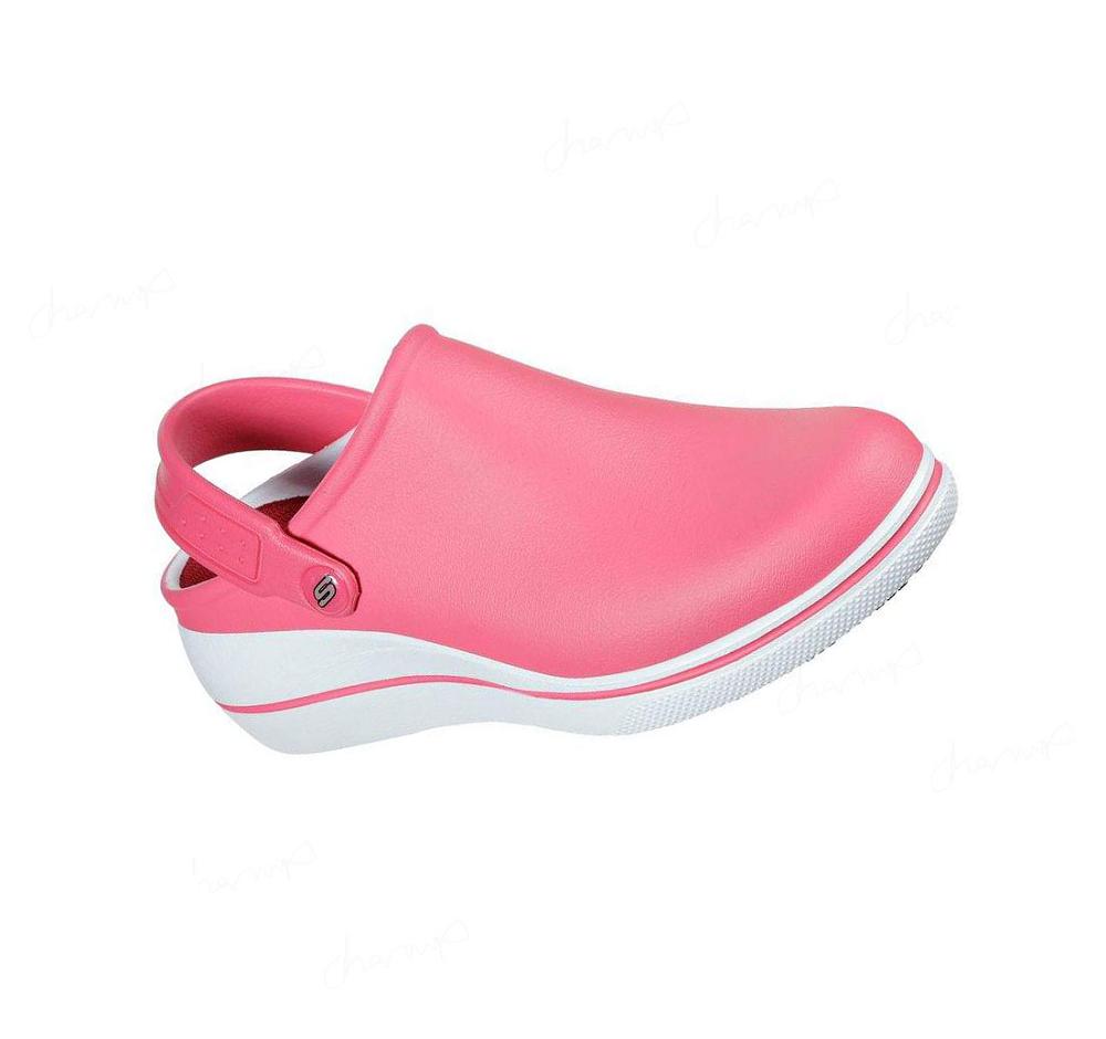 Zapatos De Trabajo Skechers Amreli Mujer Rosas Blancas | A8213_AR