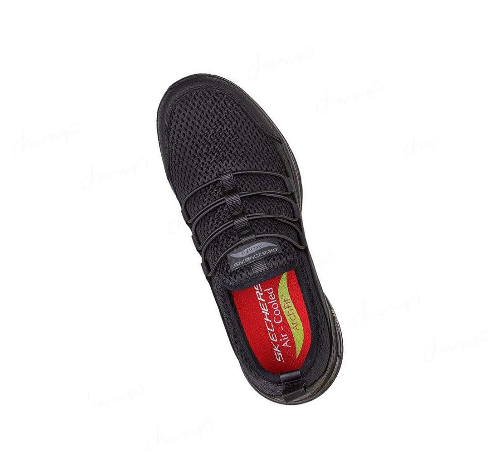 Zapatos De Trabajo Skechers Arch Fit SR - Jitsy Mujer Negras | 38A6A_AR