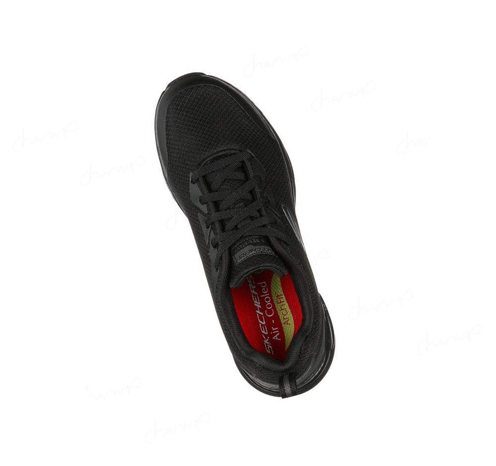 Zapatos De Trabajo Skechers Arch Fit SR Mujer Negras | 38T1D_AR