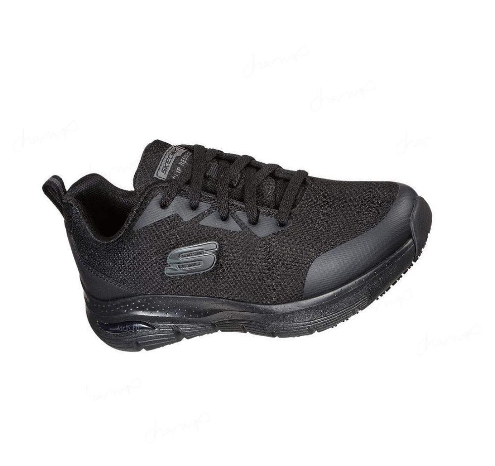 Zapatos De Trabajo Skechers Arch Fit SR Mujer Negras | 38T1D_AR