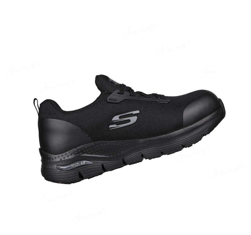 Zapatos De Trabajo Skechers Arch Fit SR - Evzan Mujer Negras | 39A6R_AR