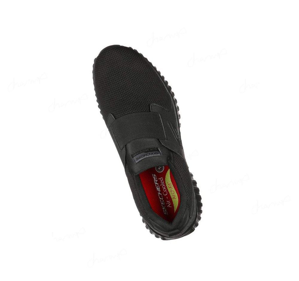 Zapatos De Trabajo Skechers Arch Fit SR - Cicades Hombre Negras | T1613_AR