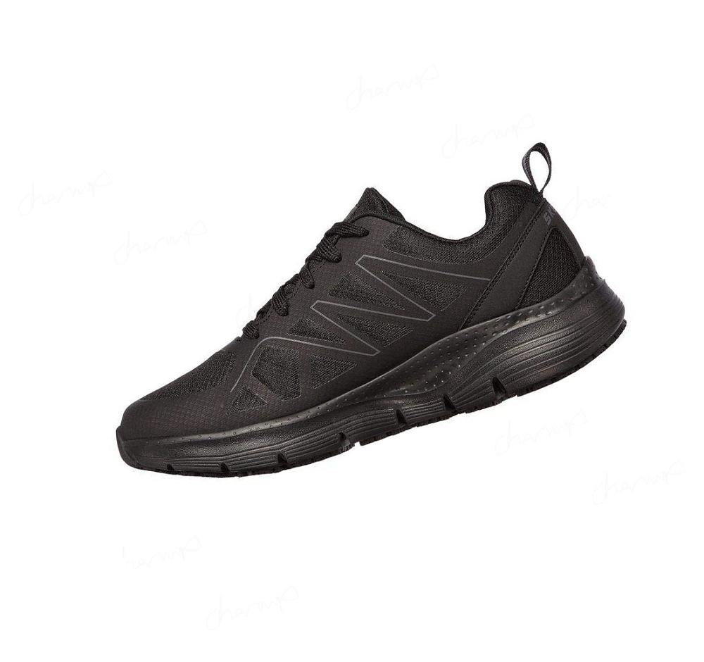 Zapatos De Trabajo Skechers Arch Fit SR - Axtell Hombre Negras | T536B_AR