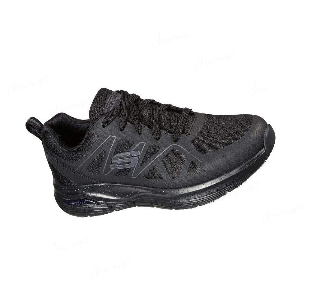 Zapatos De Trabajo Skechers Arch Fit SR - Axtell Hombre Negras | T536B_AR