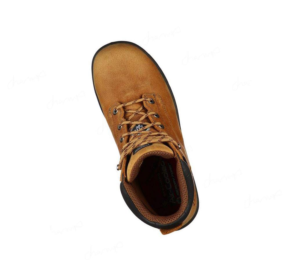 Zapatos De Trabajo Skechers Argum - Alkova ST WP Hombre Marrones | AT36W_AR