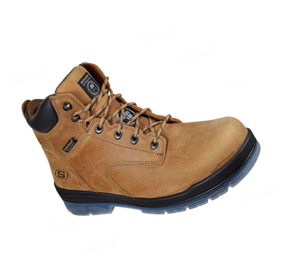 Zapatos De Trabajo Skechers Argum - Alkova ST WP Hombre Marrones | AT36W_AR