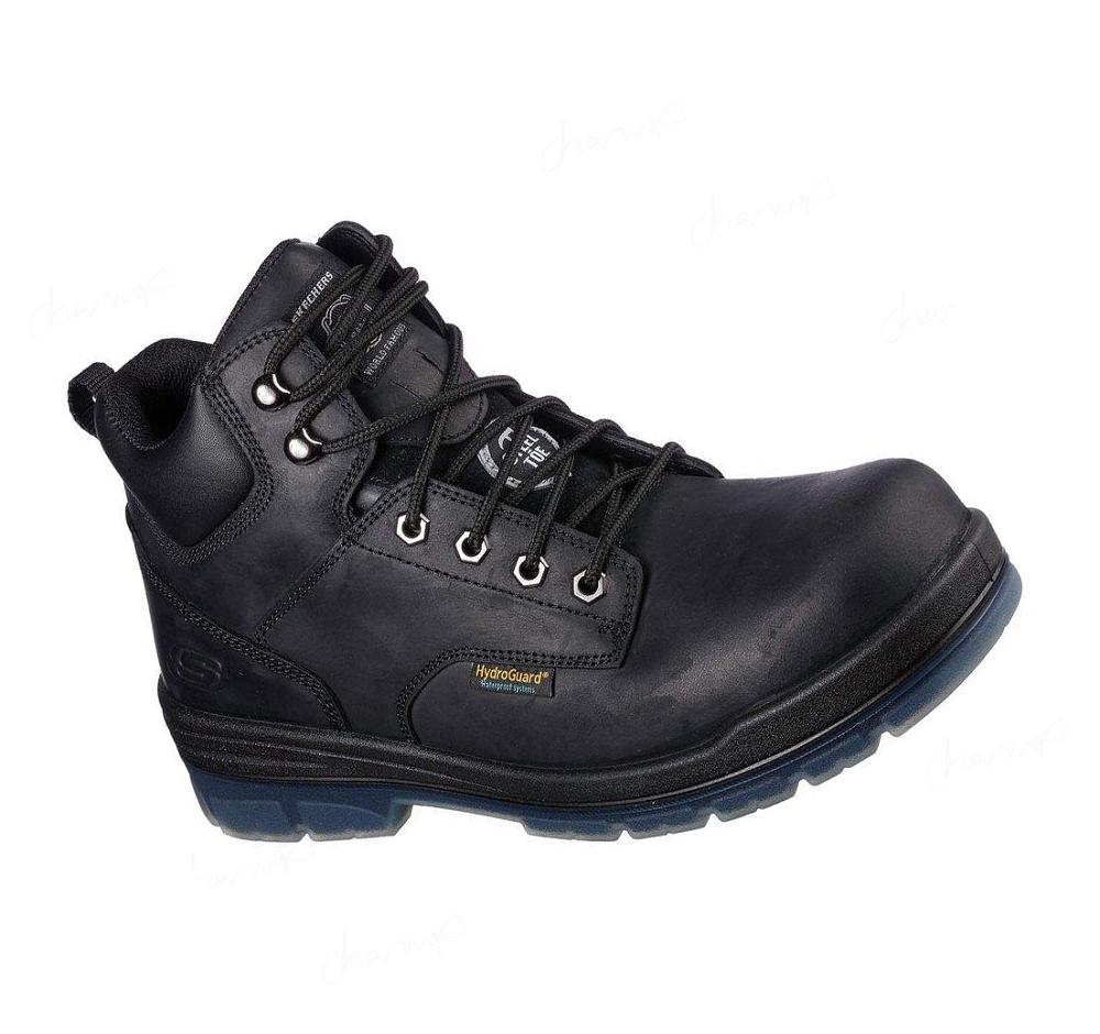 Zapatos De Trabajo Skechers Argum ST WP Hombre Negras | A111P_AR