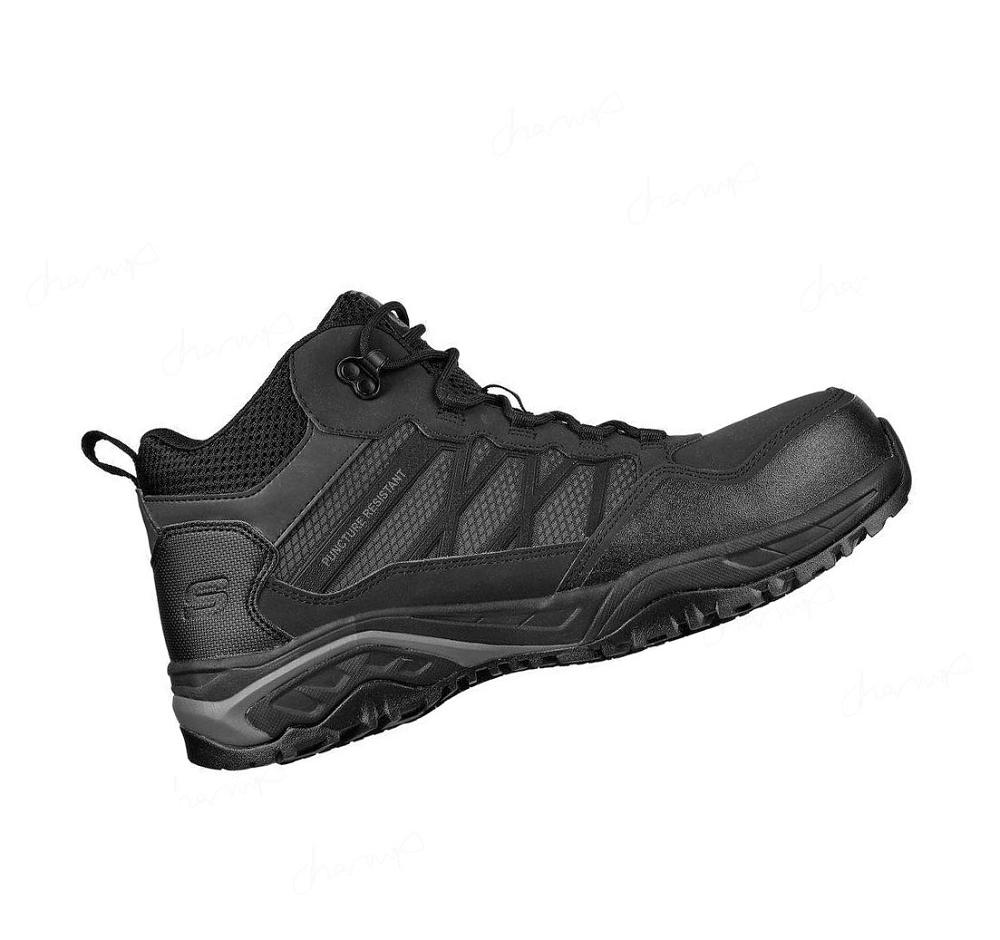 Zapatos De Trabajo Skechers Azbar - Arturas Comp Puntera Hombre Negras | A336R_AR