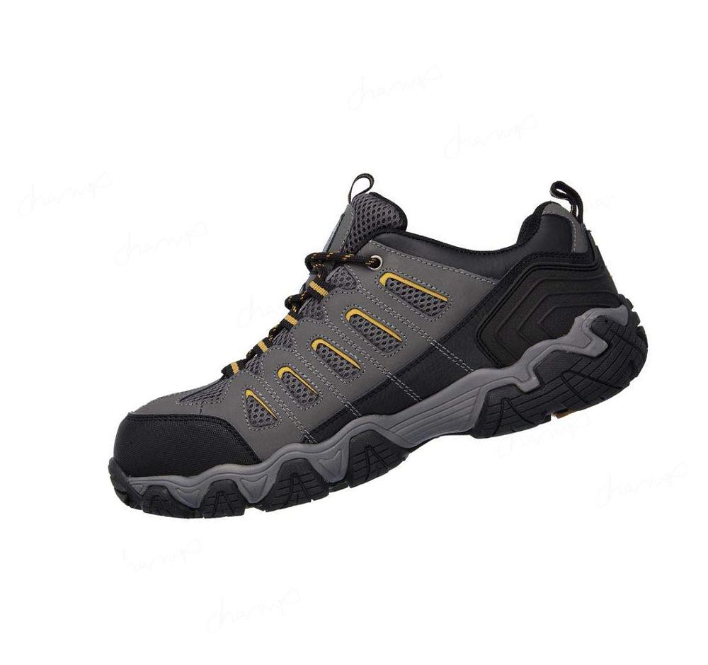 Zapatos De Trabajo Skechers Blais ST Hombre Gris Oscuro | A986R_AR