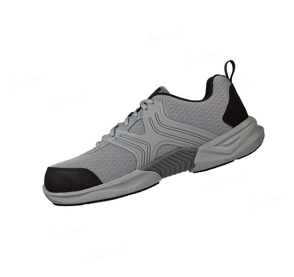 Zapatos De Trabajo Skechers Bomal Comp Puntera Hombre Gris | A8110_AR