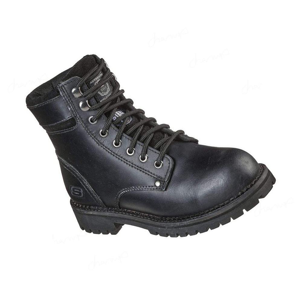 Zapatos De Trabajo Skechers Brooten ST Mujer Negras | 61T1X_AR