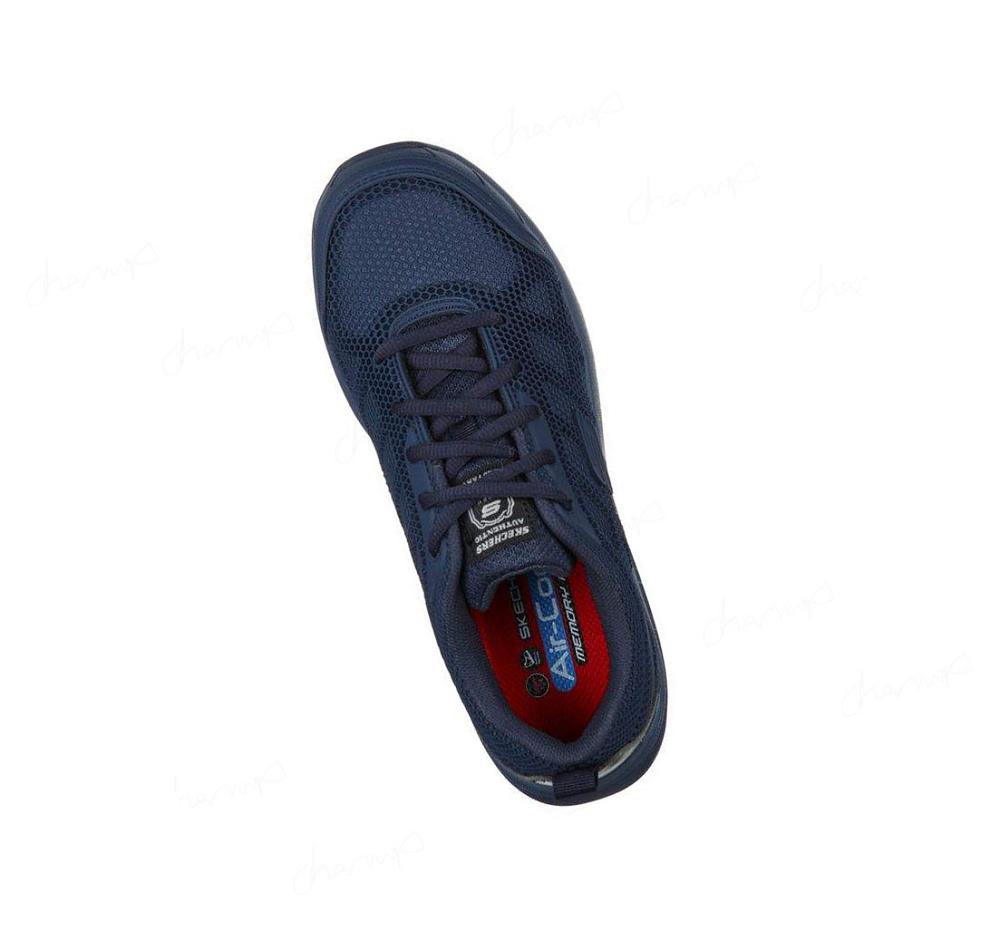 Zapatos De Trabajo Skechers Bulklin - Ayak Comp Puntera Mujer Azul Marino | 58T1G_AR