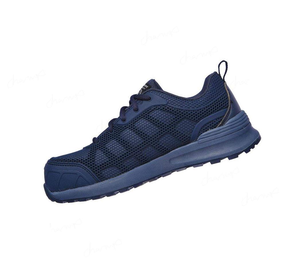 Zapatos De Trabajo Skechers Bulklin - Ayak Comp Puntera Mujer Azul Marino | 58T1G_AR