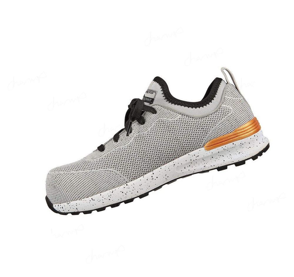 Zapatos De Trabajo Skechers Bulklin - Balran Comp Puntera Mujer Gris Negras | 5521X_AR