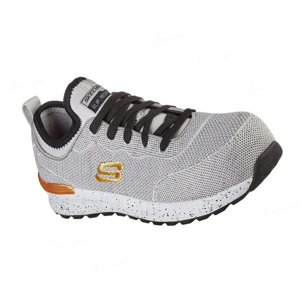 Zapatos De Trabajo Skechers Bulklin - Balran Comp Puntera Mujer Gris Negras | 5521X_AR