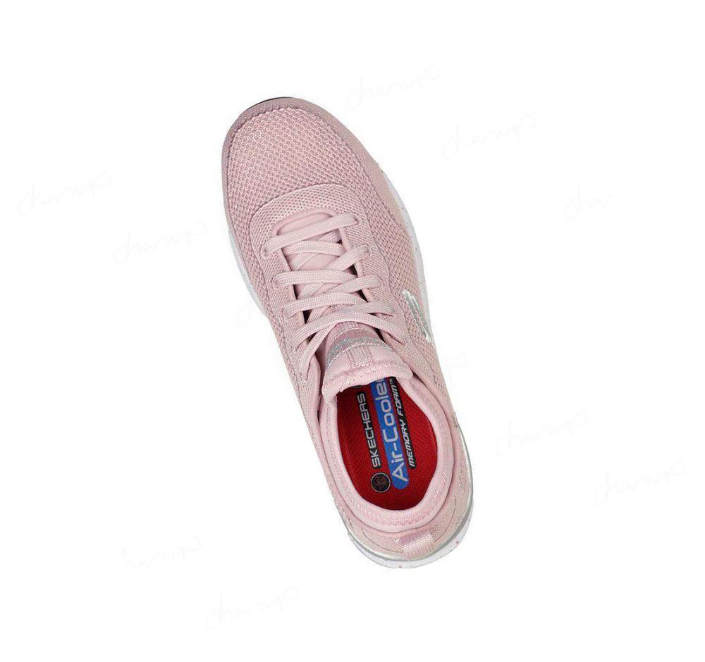 Zapatos De Trabajo Skechers Bulklin - Balran Comp Puntera Mujer Rosas | 55T1A_AR