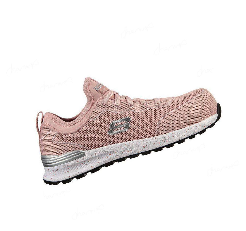 Zapatos De Trabajo Skechers Bulklin - Balran Comp Puntera Mujer Rosas | 55T1A_AR