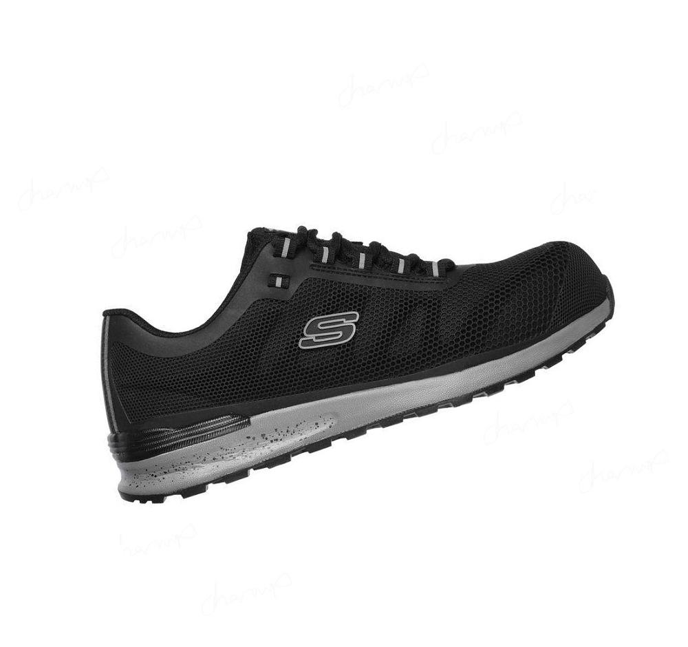 Zapatos De Trabajo Skechers Bulklin Comp Puntera Hombre Negras | 5636R_AR