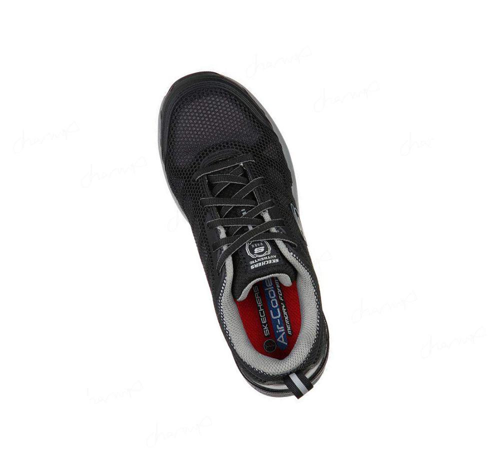 Zapatos De Trabajo Skechers Bulklin - Lyndale Comp Puntera Mujer Negras Gris | 5896R_AR