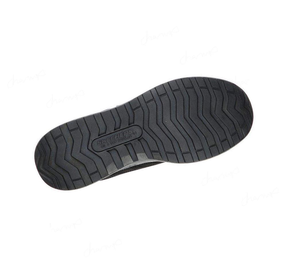 Zapatos De Trabajo Skechers Bulklin - Lyndale Comp Puntera Mujer Negras Gris | 5896R_AR