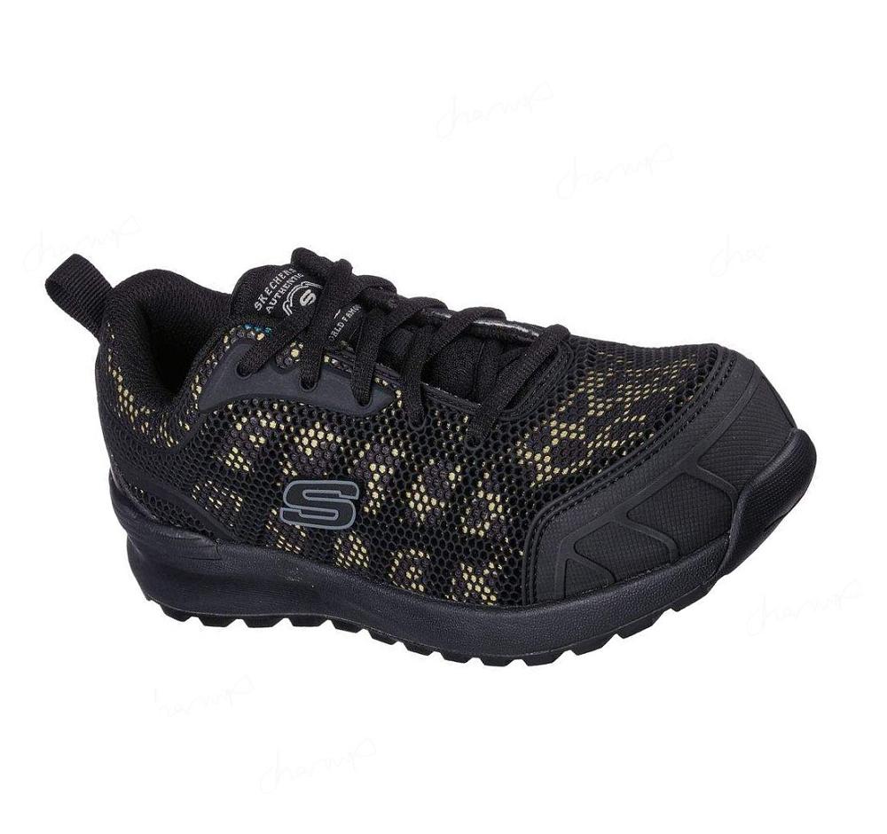 Zapatos De Trabajo Skechers Bulklin - Lyndale Comp Puntera Mujer Negras Leopardo | 5921E_AR