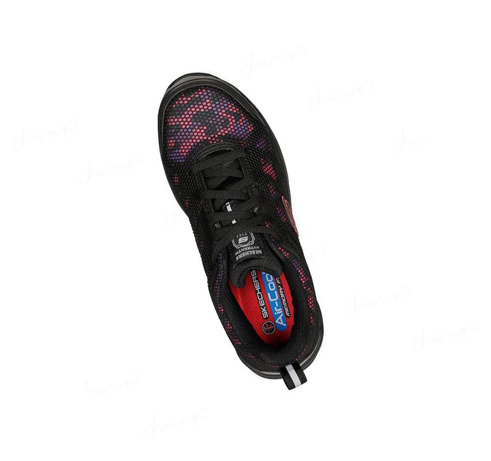 Zapatos De Trabajo Skechers Bulklin - Lyndale Comp Puntera Mujer Negras Multicolor | 59A65_AR