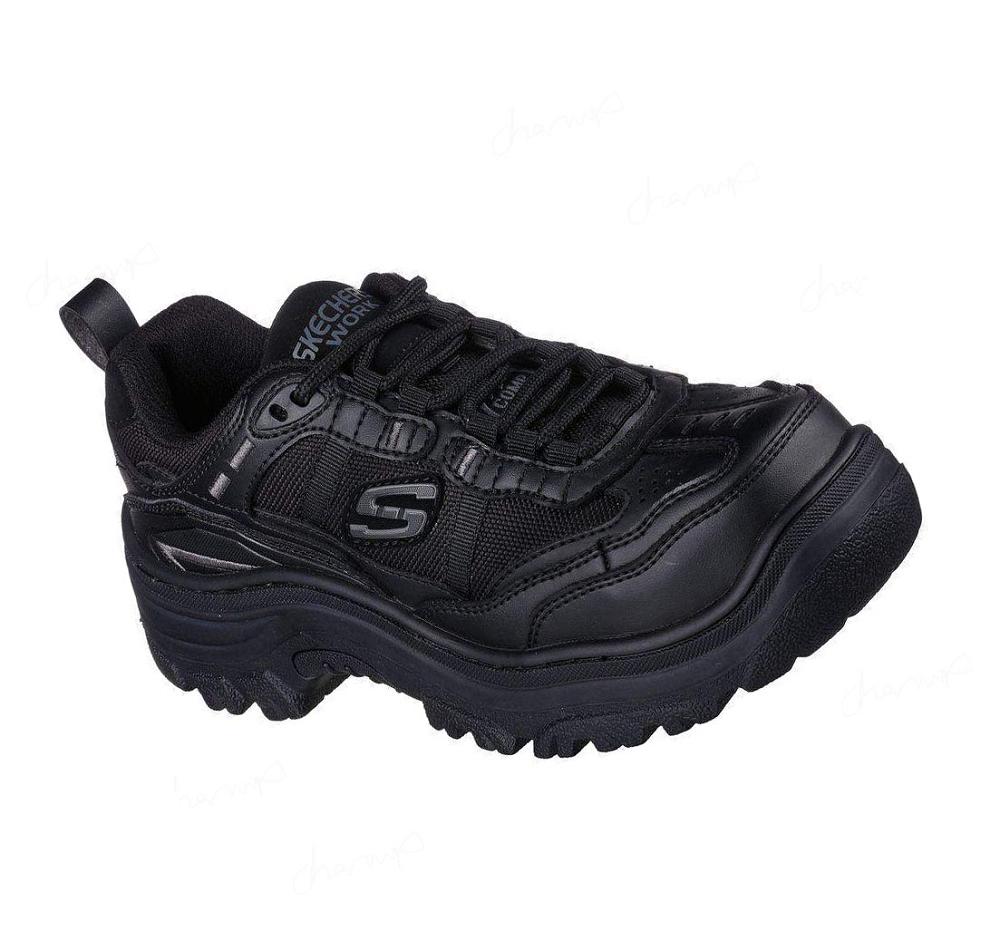 Zapatos De Trabajo Skechers Burgin - Hazardville Comp Puntera Mujer Negras | 60T18_AR