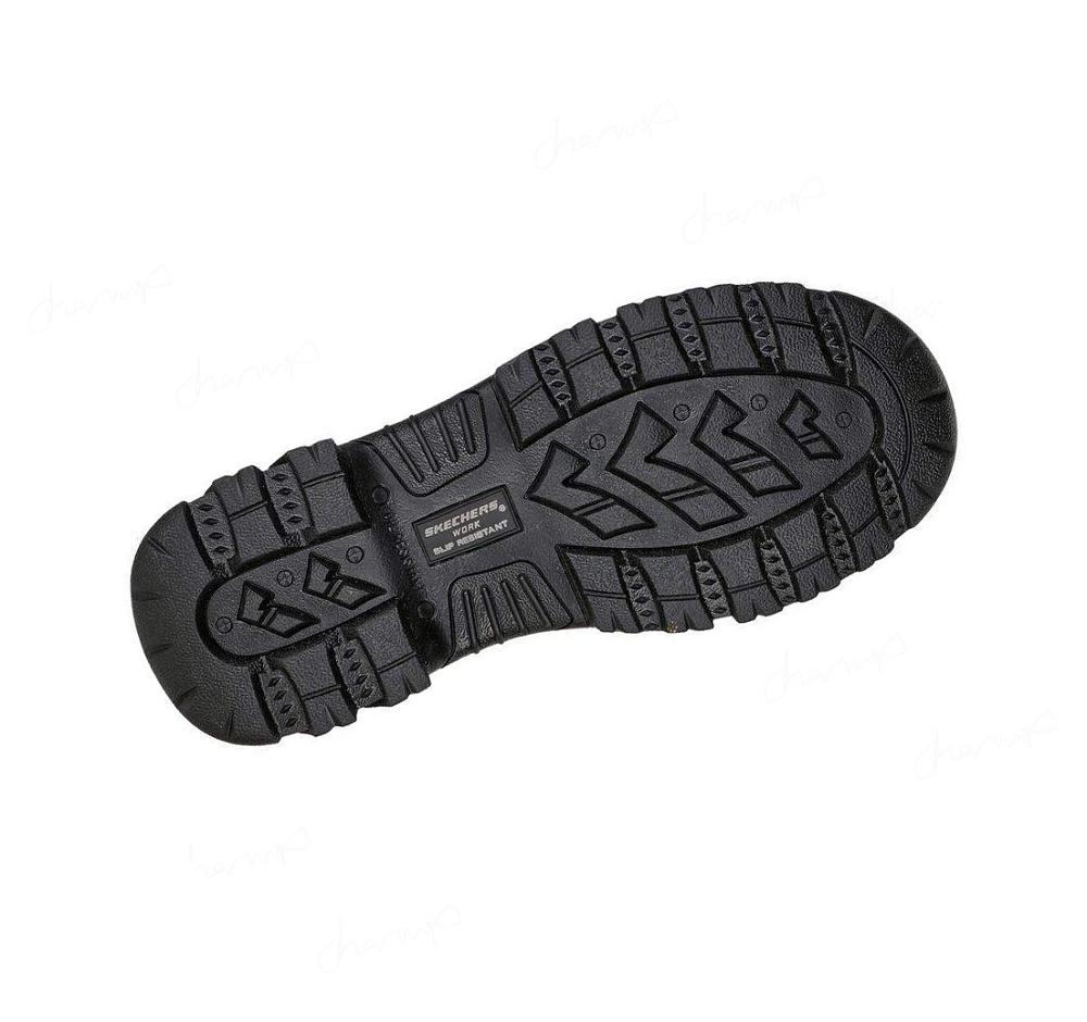 Zapatos De Trabajo Skechers Burgin - Sawda Hombre Negras | 50365_AR