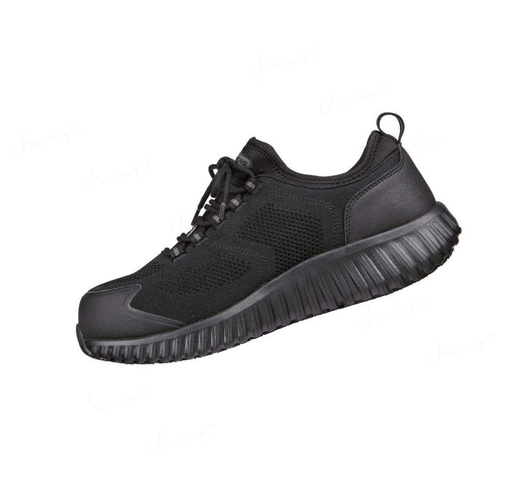 Zapatos De Trabajo Skechers Cicades - Rhettle ESD Comp Puntera Hombre Negras | A211Q_AR