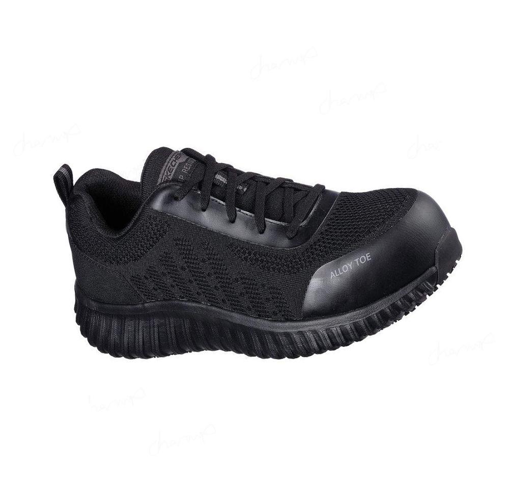 Zapatos De Trabajo Skechers Cicades - Taolo ESD Alloy Puntera Hombre Negras | A311G_AR