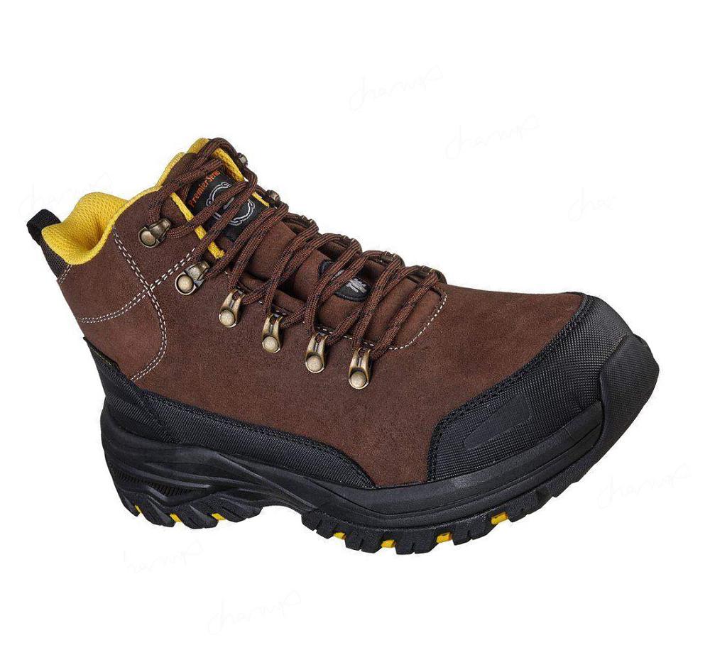 Zapatos De Trabajo Skechers Fannter - Dezful ST Hombre Marrones | A236A_AR