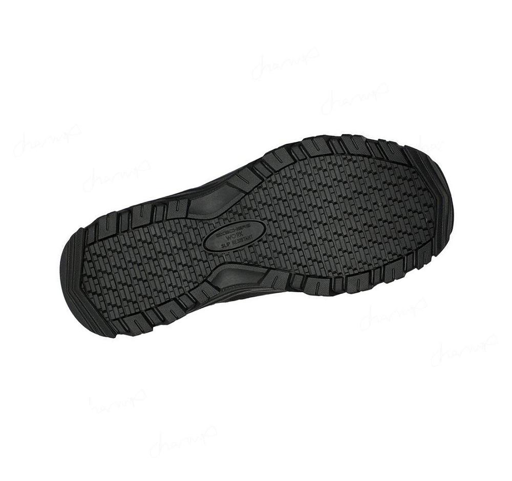 Zapatos De Trabajo Skechers Fannter - Lizal Comp Puntera Mujer Negras Rosas Doradas | A1218_AR