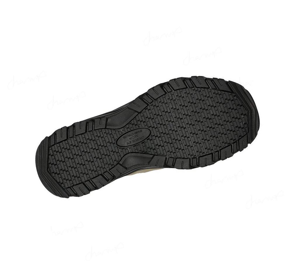 Zapatos De Trabajo Skechers Fannter - Lizal Comp Puntera Mujer Gris Marrones Burdeos | A1T13_AR