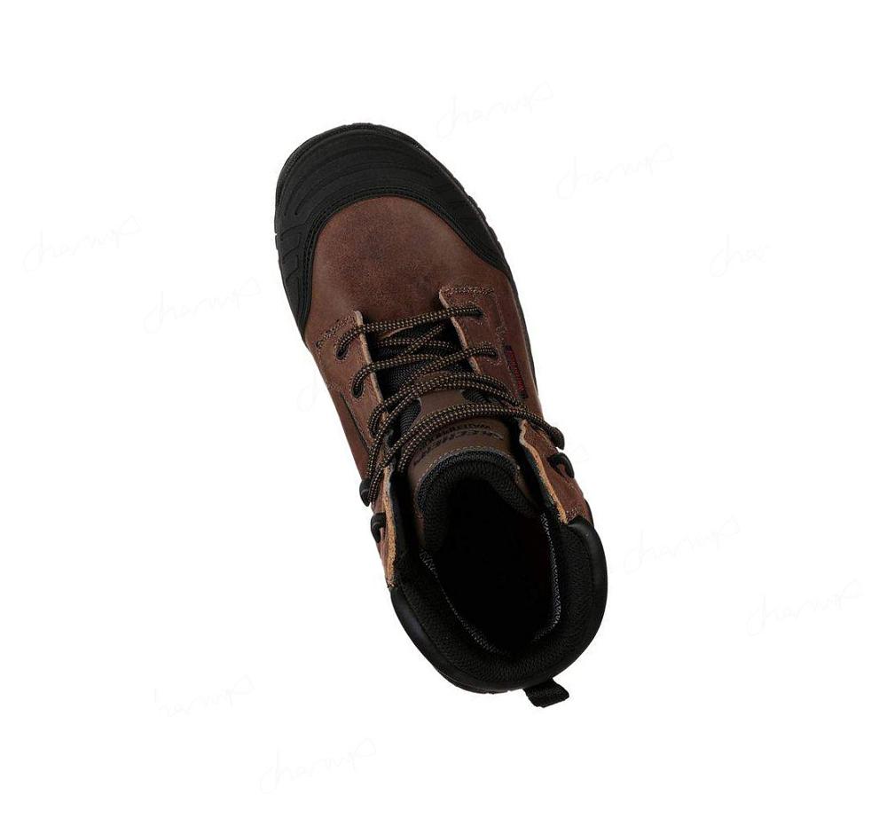 Zapatos De Trabajo Skechers Hartan - Caledon WP Hombre Marrones | 6086K_AR