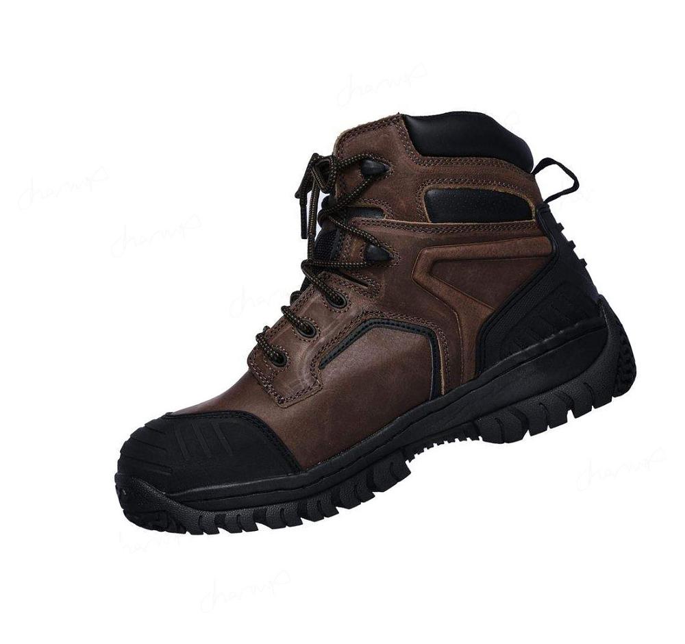 Zapatos De Trabajo Skechers Hartan - Caledon WP Hombre Marrones | 6086K_AR